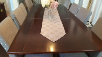 Dining room table with leaf - fair condition $200 (seats 6 - 10)