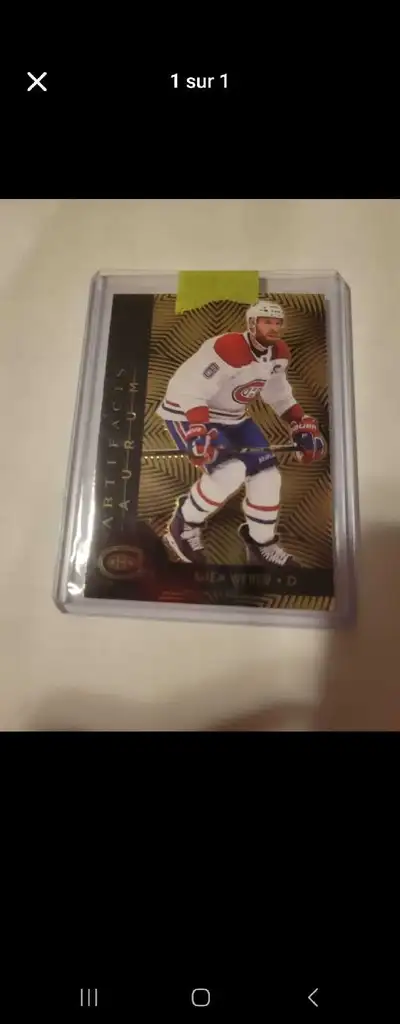 Carte Hockey Shea Weber Artifacts Aurum, View more