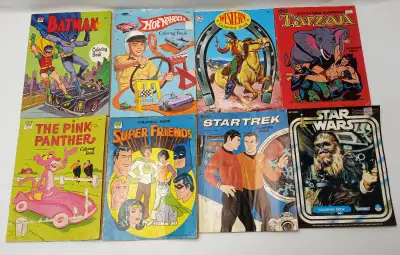 1960s -70s Colouring Books  Hot Wheels Batman Star Wars Tarzan, View more