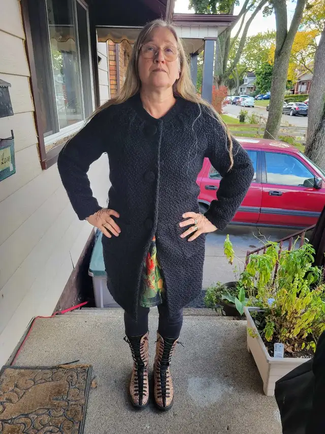 Vintage Kenzie knitted coat. A classic design size small in Women's - Tops & Outerwear in Windsor Region - Image 7