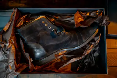 John Varvatos rich black leather boots, View more