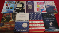 VARIOUS AUTOGRAPHED HARDCOVER BOOKS $10 - $50