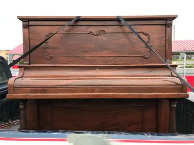 FREE PIANO 1932 GOOD CONDITION FRONT PANEL ORNATE FREE DELIVERY, View more