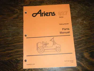 Ariens 927 Riding Mower Tractor Parts Manual, View more