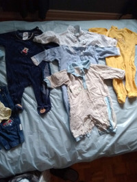 Boys 6 month clothes (sleepers, onesie, outfits)