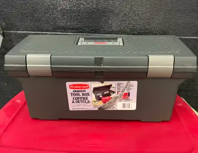Rubbermaid Roughneck Toolbox with Assorted Tools , View more