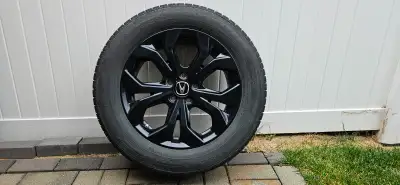 4 -NOKIAN M+S tires on Black Alloy Rims Tire: 235-60R-18 Bolt Pattern: 5 X 114.3 Centre Bore: 64.1mm...