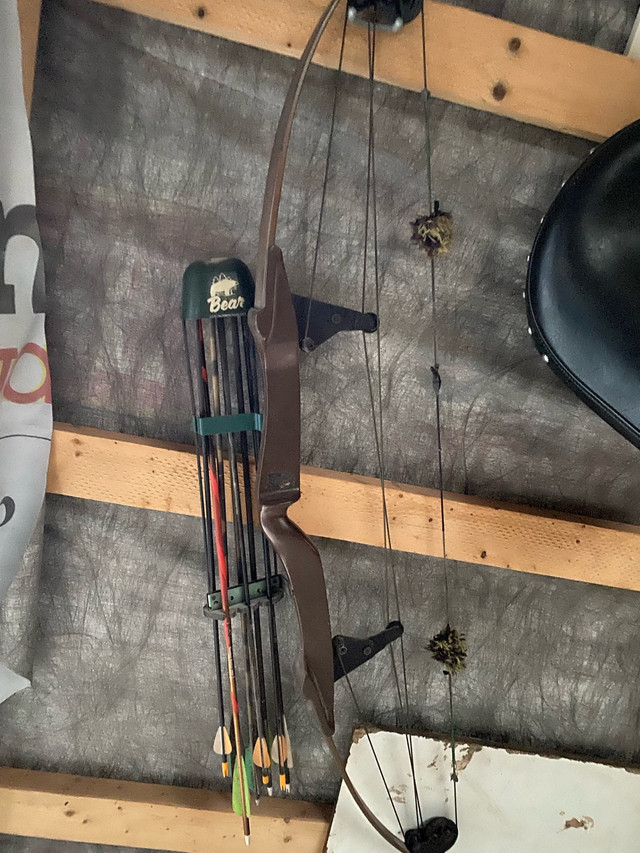 bear compound bow with arrows in Fishing, Camping & Outdoors in Summerside - Image 2