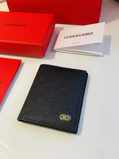 NEW - FERRAGAMO Gancini Card Holder, View more