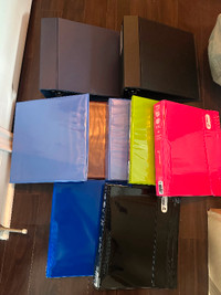 Assorted binders - 1.5 inch and 3 inch