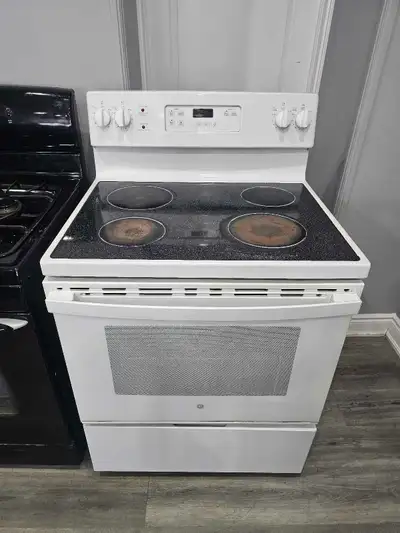 GE 30" White Electric Ceramic Top Stove Oven Range CAN DELIVER , View more