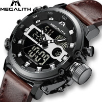 MEGALITH Men's Watch Multifonction Waterproof Clock - Montre Hom
