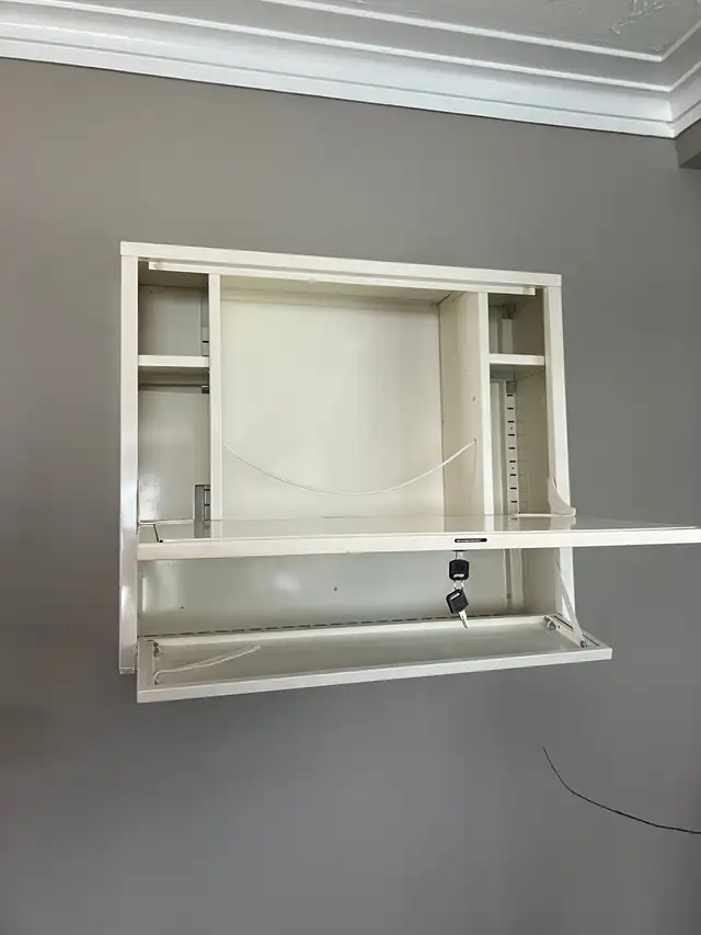 Ikea Metal Locking Wall Cabinet in Bookcases & Shelving Units in City of Toronto - Image 3