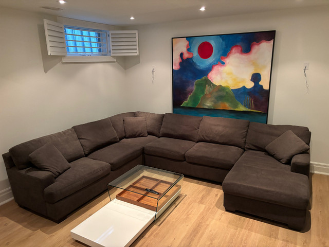 Elte large sectional couch - filled with down / feathers in Couches & Futons in City of Toronto