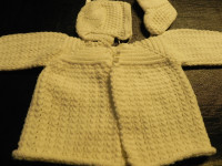 HAND KNIT BABY SETS