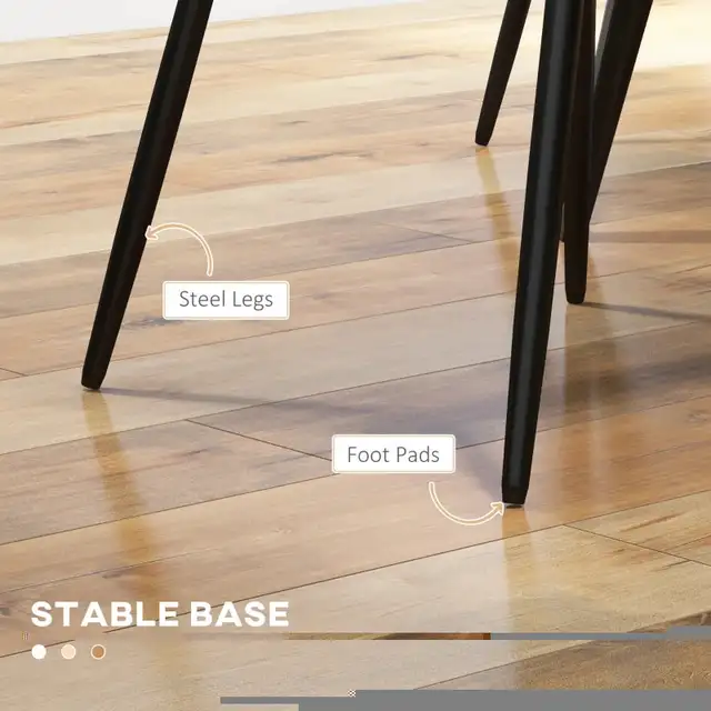 PU Leather Kitchen Chair with Metal Legs for Dining Room, Livin in Chairs & Recliners in Markham / York Region - Image 5
