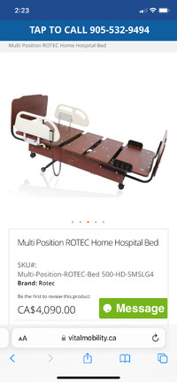 Rotec multi position bed