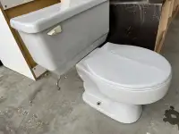 Light gray retro toilet 
