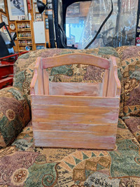 Large Wood crate basket