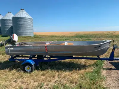 This 14 ft Sea Nymph aluminum boat is a reliable vessel. It comes equipped with a 15 HP Johnson outb...