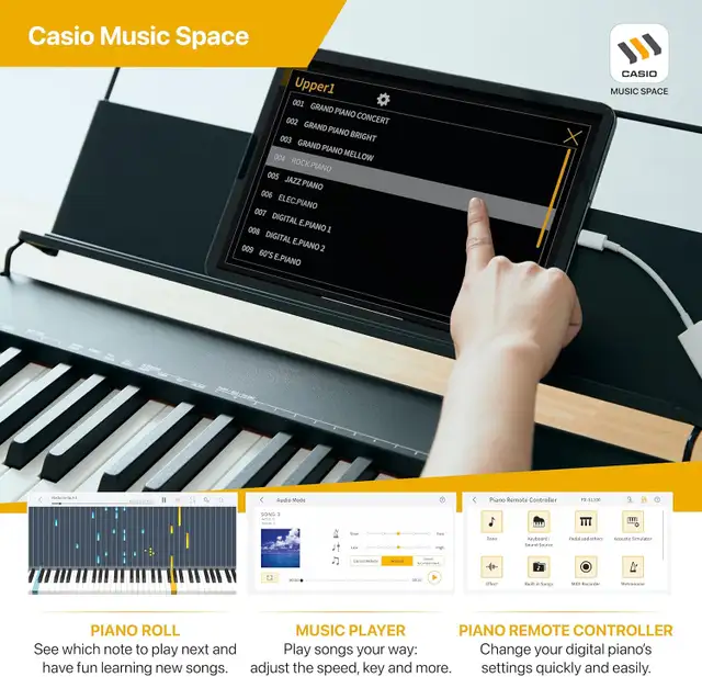 Casio CDP-S110, 88-key Digital Piano complete with Stand & Bench in Pianos & Keyboards in City of Toronto - Image 5