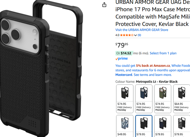 ❤️✅NEW IN BOX: URBAN ARMOR GEAR UAG for iPhone 17 Pro Max in General Electronics in Markham / York Region - Image 3
