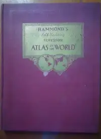 Vintage "Atlas of the World" book