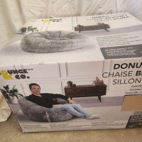 Bean Bag Donut Foam Lounger Stylish Seating Circular design