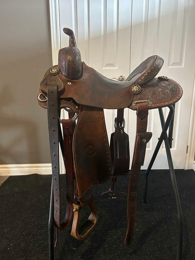 14" Jeff Smith Barrel Saddle in Horses & Ponies for Rehoming in Leamington - Image 2