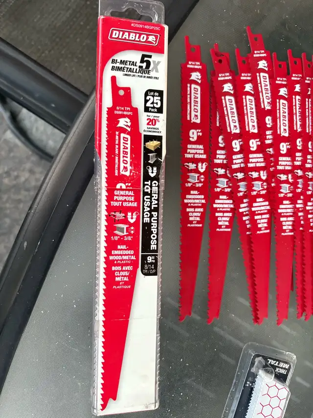 Milwaukee Diablo Sawzall Blades in Power Tools in City of Toronto - Image 6