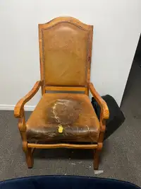 Chair Wood and Leather