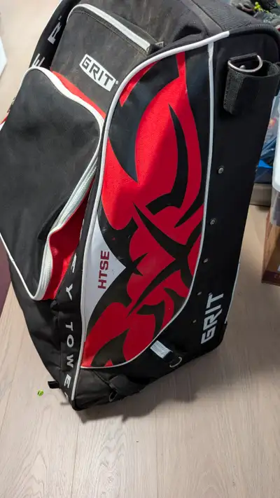 Grit Rolling Hockey Bag + Adult Gear (XLarge Size), View more