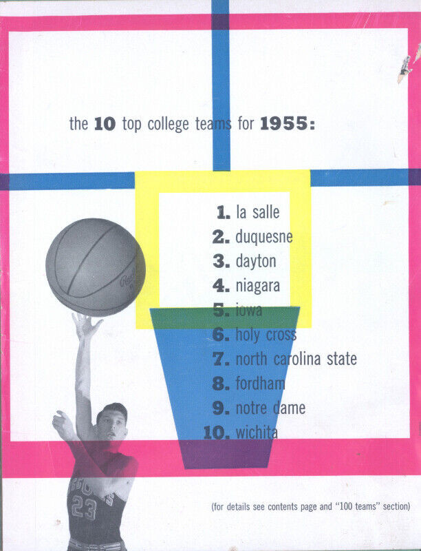 1955 Dell Basketball Yearbook, 82 pages, excellent in Arts & Collectibles in Dartmouth - Image 2