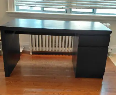 Ikea MALM Desk-Black, View more
