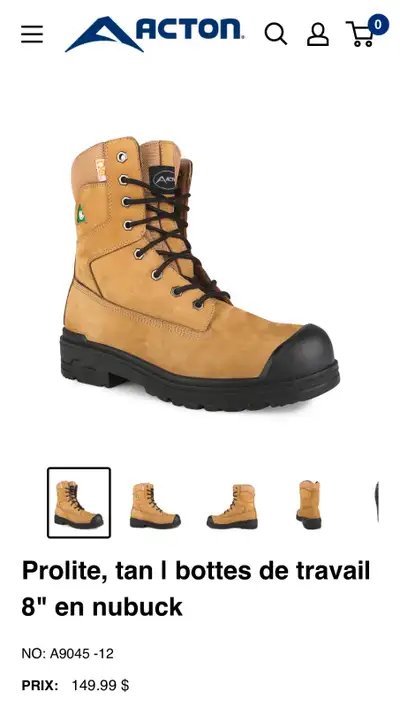 Botte de travail pour homme 12, View more
