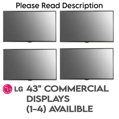 Selling four LG 43″ commercial-grade digital signage displays. UNDER MARKET VALUE These are commerci...