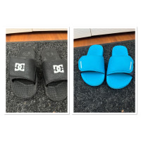 Size 3 Quick Silver and DC slides/sandals