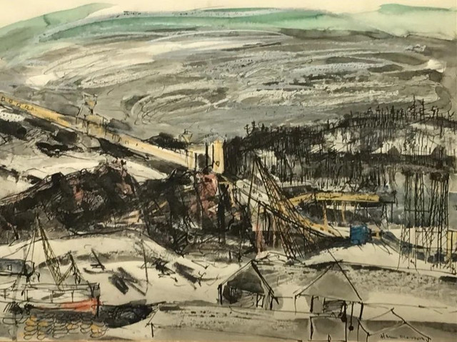 Henri Masson Watercolour Painting "North Shore Landscape" in Arts & Collectibles in Ottawa - Image 3