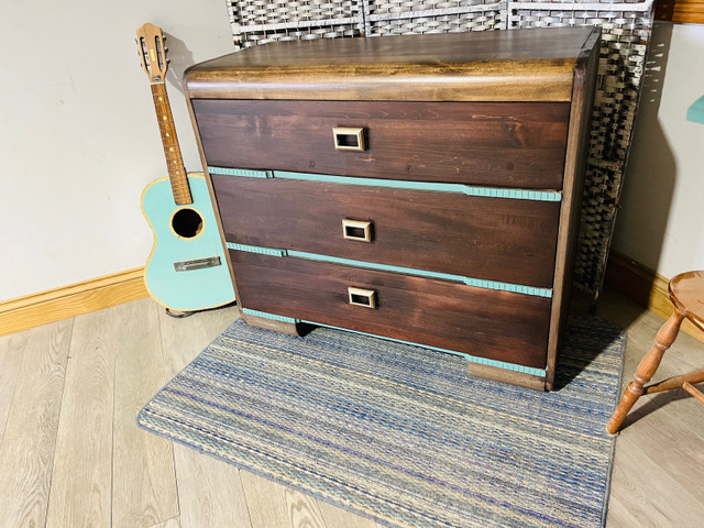  Beautiful, solid, wood, refinished, antique dresser in Dressers & Wardrobes in Charlottetown - Image 2