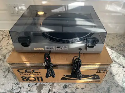 C.E.C Chuo Denki turntable, View more