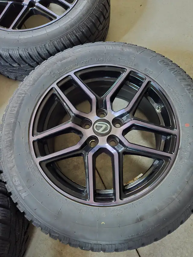 225/65R17 Uniroyal Tiger Paw winter tires on rims in Tires & Rims in Stratford - Image 3