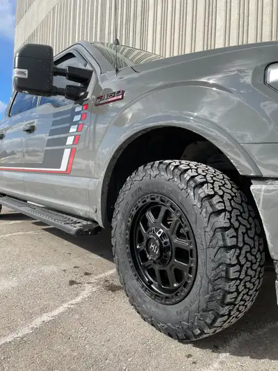 * BFGoodrich KO2 LT275/65R18 (32") All-Terrain Tires< Load Range E *Last measure 9/32" deep * Rims -...