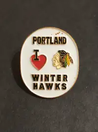 WHL Portland Winter Hawks lapel pin