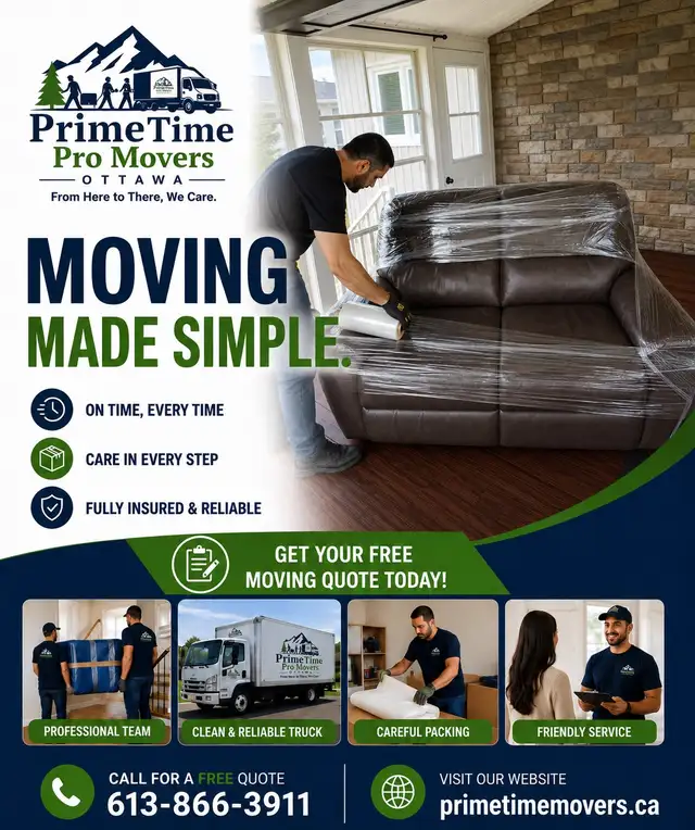 Professional Movers in Ottawa | PrimeTime Movers539799309748152321