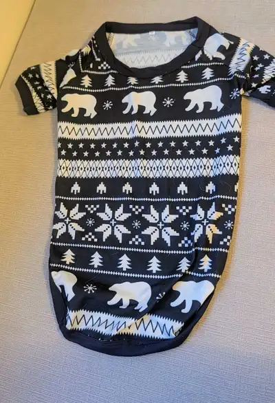 Brand New Adorable Polar Bear Holiday Dog Onesie - Size Medium, View more