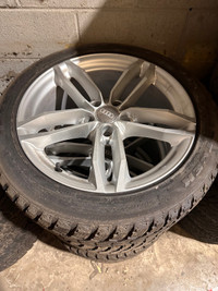 Audi mags with winter tires 245/45/18  11/32