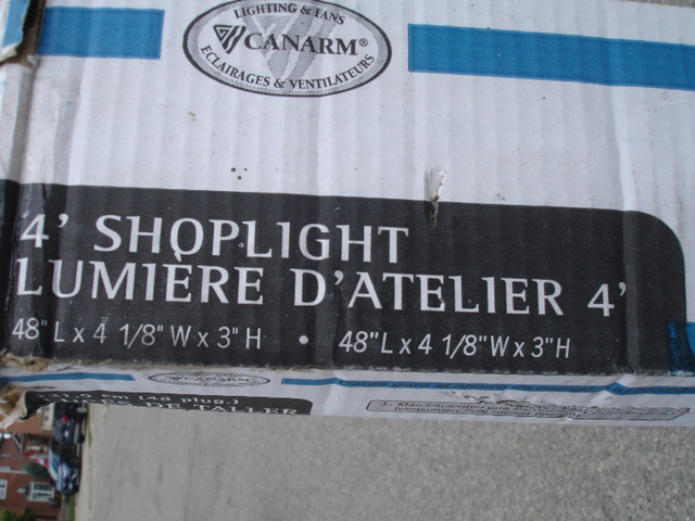 BRAND NEW NEVER USED CANARM ALL METAL SHOPLIGHT ONLY $40.00! in Indoor Lighting & Fans in Mississauga / Peel Region - Image 3