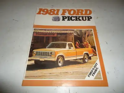 1981 Ford Pickups NOS Sales Brochure. Can mail in Canada., View more