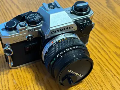 Olympus OM-10 Camera Kit + 50 mm f18 lens + Manual Adapter, View more