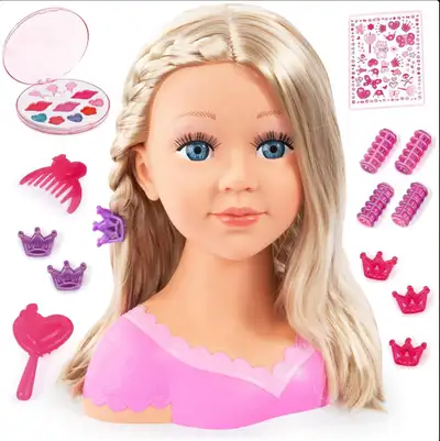 BNIB Bayer Charlene super model head 27cm for a hairstyle and makeup creation! She has particularly...